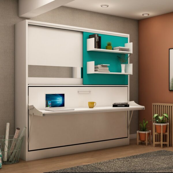 Academy Desk Bed Wall Bed System green door